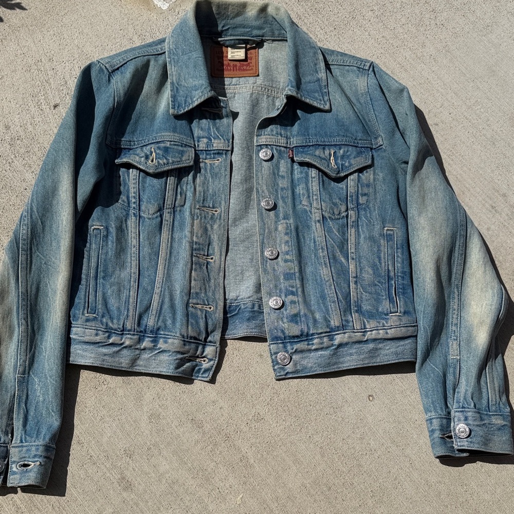 Levi's Original Light Blue Denim Trucker Jacket Size Small